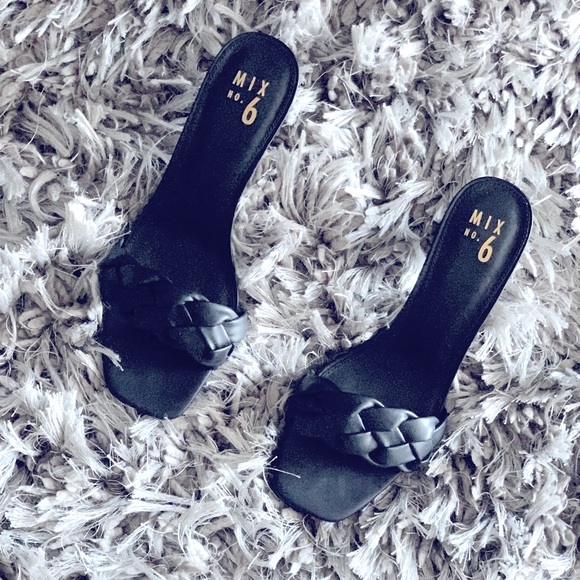 Mix No6 M6-Elandra Black Stacey Sandals 🌹Size 10M - Picture 3 of 5